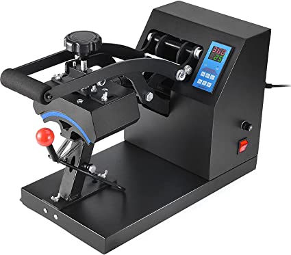 VEVOR Hat Press Machine 3.5X5.9 Inch Cap Press Heat Press Machine Professional Transfer Hat Press with 12000 Hours Life Digital LCD Timer and Temperature Control (350W)