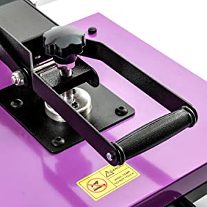 Slide Out Heat Press 15x15 Heat Press Machine with Digital Controller Sublimation Transfer Machine Industrial Home DIY Heat Press, Heat Press Machine for T-Shirt, Mouse Pad, Canvas Bags (Purple)